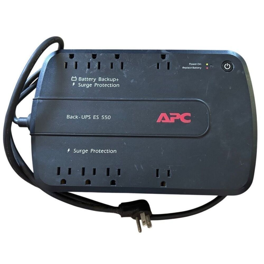 APC Battery Back Surge Protector UPS ES 550 8 Outlets-No Battery